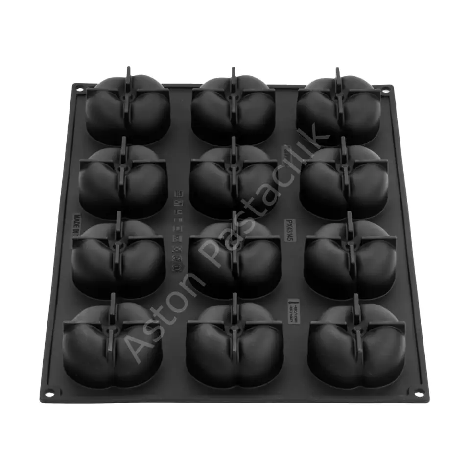 Pavoni Flat Peach Tek Porsiyonluk Silikon Tatlı Kalıbı - 12 Gözlü