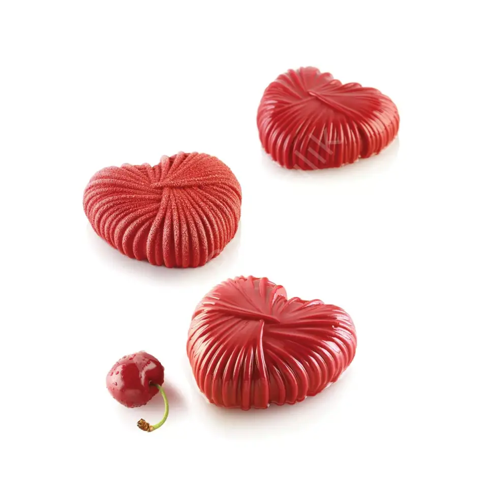 Silikomart Lovely 110 Silikon Kalp Kalıbı Seti (6 Gözlü)