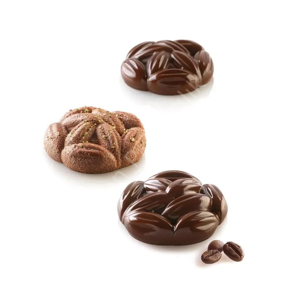 Silikomart Cocoa 35 Silikon Kakao Çekirdeği Kalıbı (8 Gözlü)