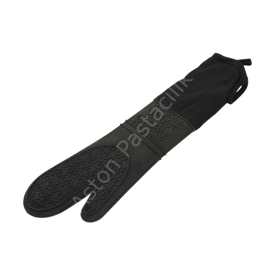 Silikon Fırın Eldiveni Siyah (41,5 cm)